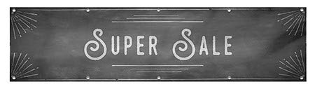 Cgsignlab | Super Sale -Chalk Corner עמיד לרוח עמיד ברשת כרזה ויניל | 8'x2 '